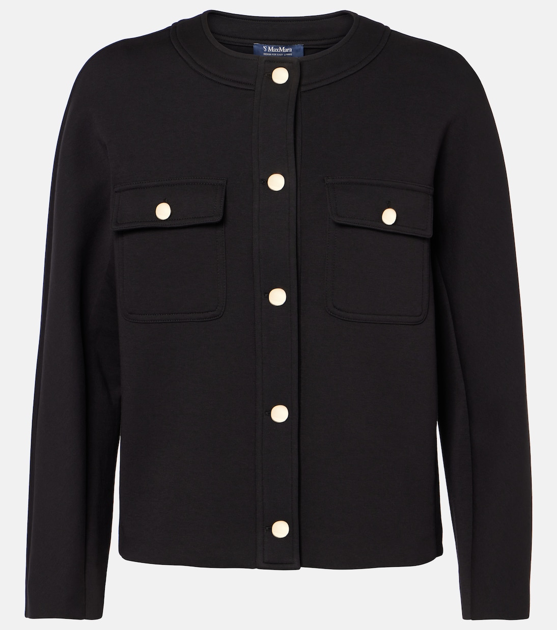 

Блейзер из хлопковой смеси Gradara S Max Mara, Nero