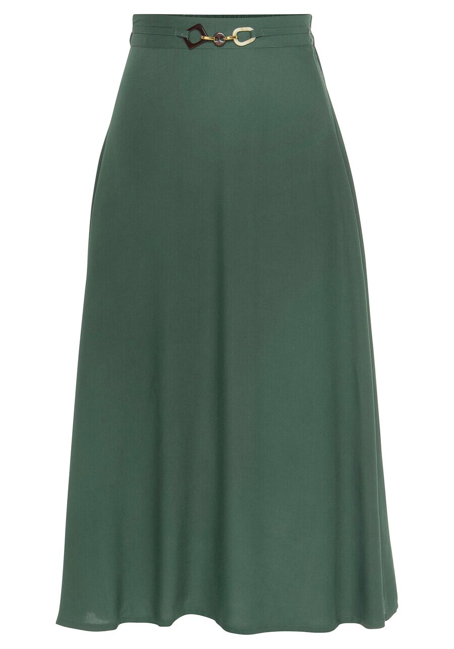 

Юбка миди LASCANA Skirt, хаки