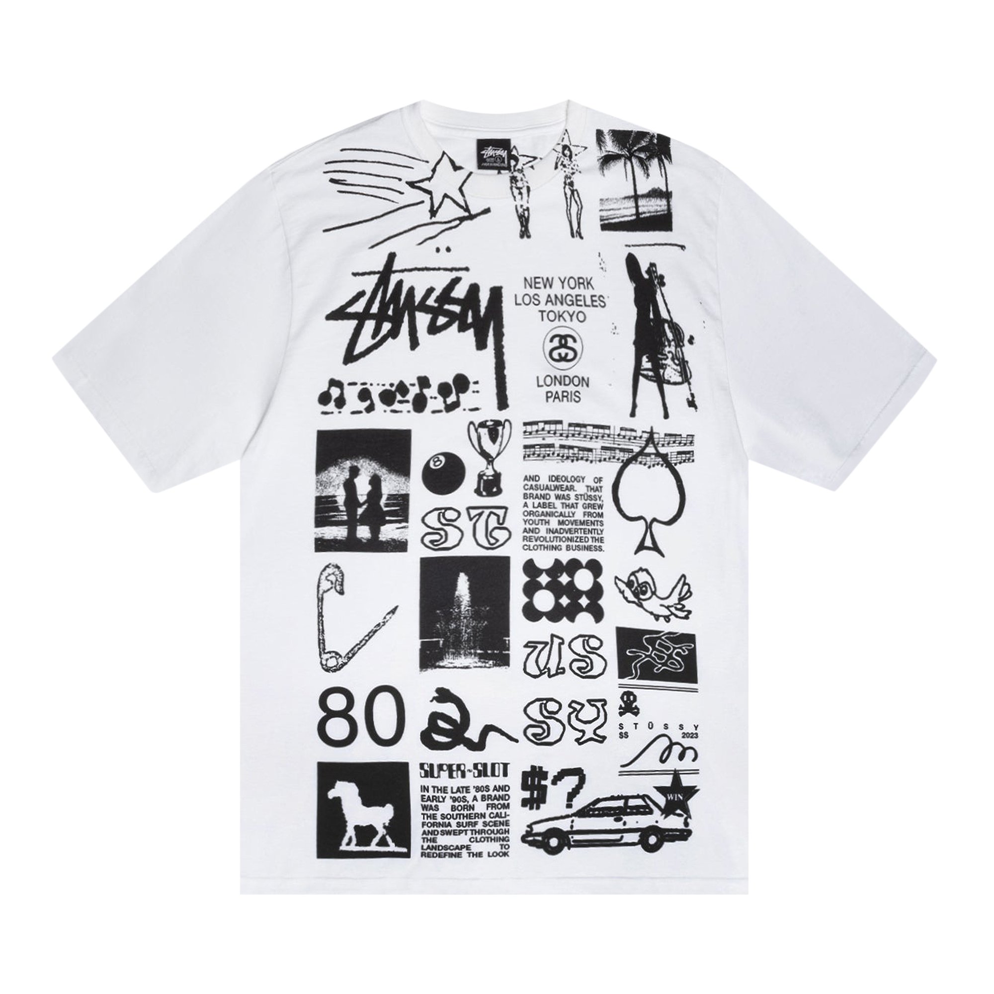 

Футболка Stussy Sara Белая, Белый, Футболка Stussy Sara Белая