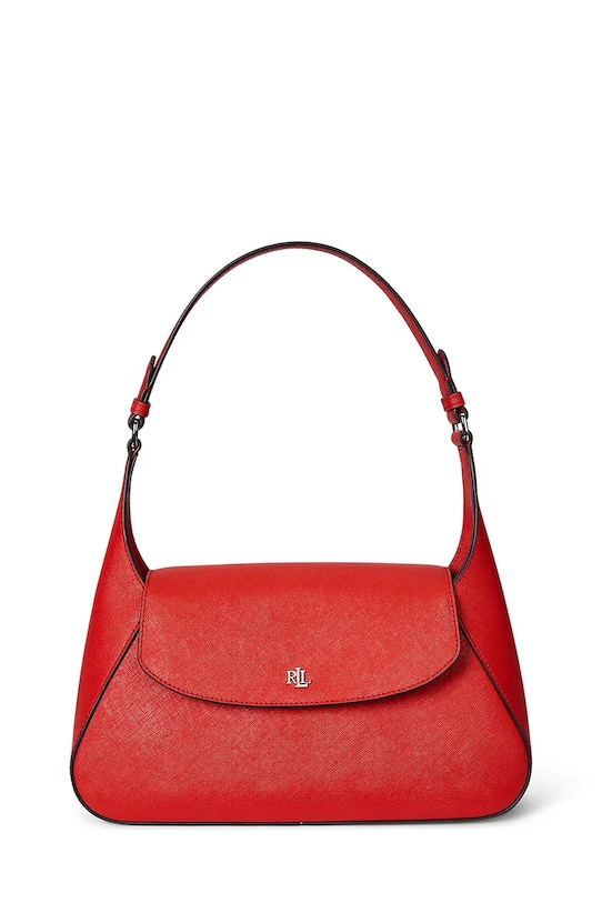 

Кожаная сумка Lauren Ralph Lauren, красный