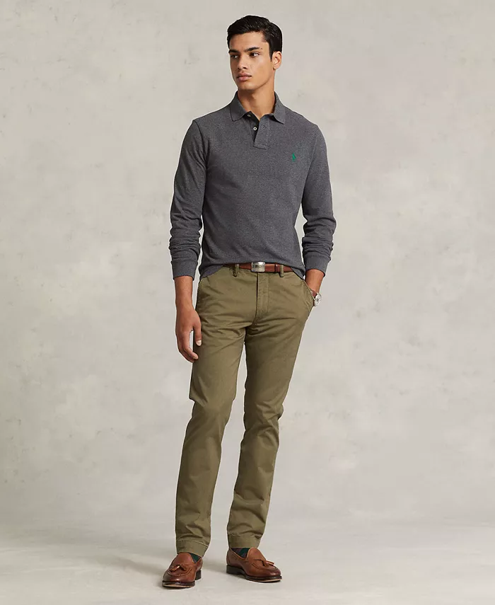 

Мужские облегающие брюки-чиносы стретч Polo Ralph Lauren, зеленый