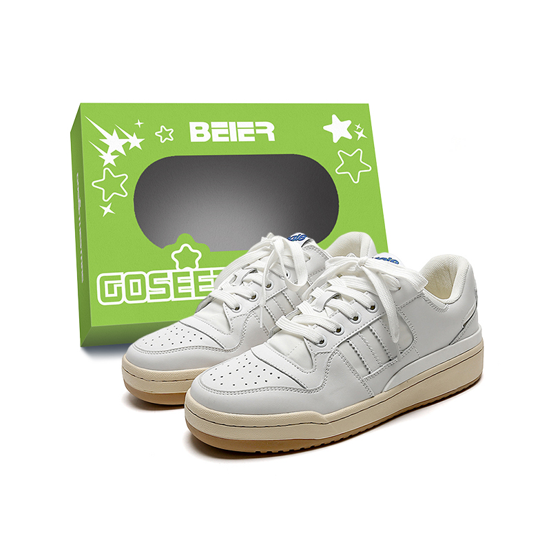 

BEIER Износостойкие низкие кроссовки для скейтбординга, мужские, белые