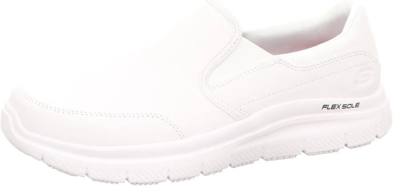 Мужские кроссовки для фитнеса Skechers Flex Advantage 2.0, White Leather — фото 2