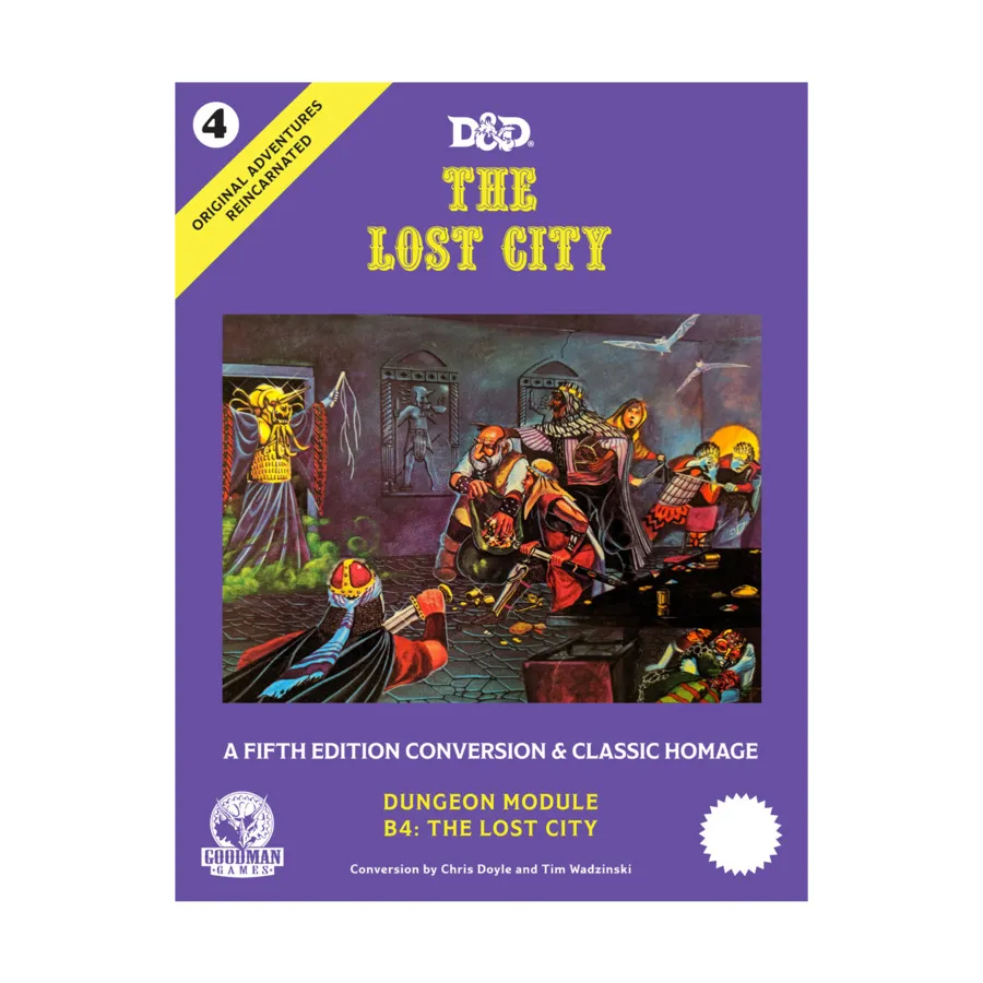 

Lost City (5e), Original Adventures Reincarnated (5E) (Goodman Games), твердый переплет
