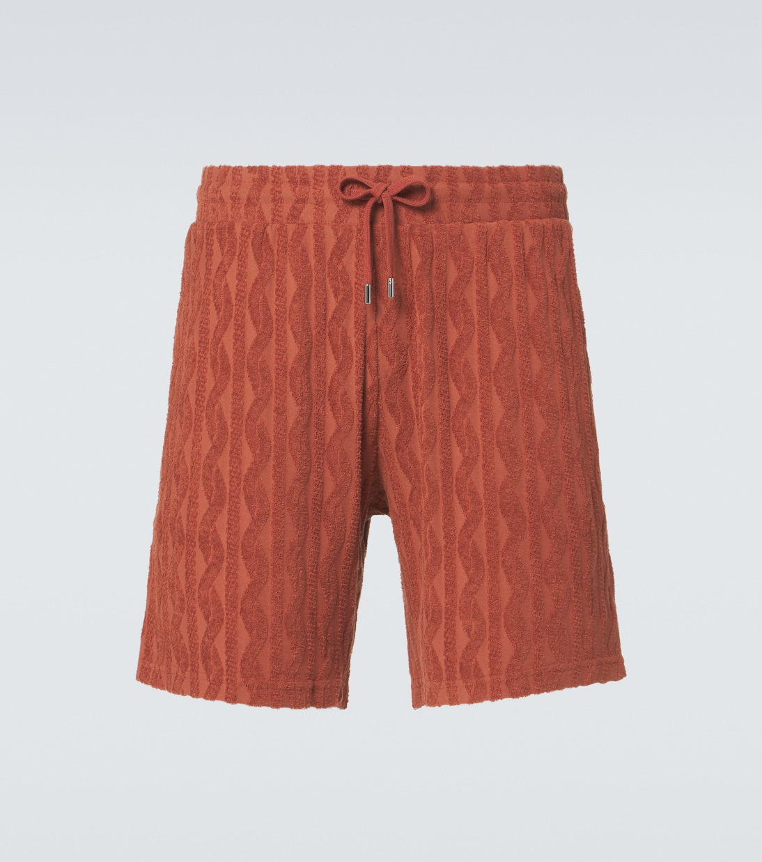 

Шорты из хлопкового махрового жаккарда Augusto Frescobol Carioca, Silk Brown