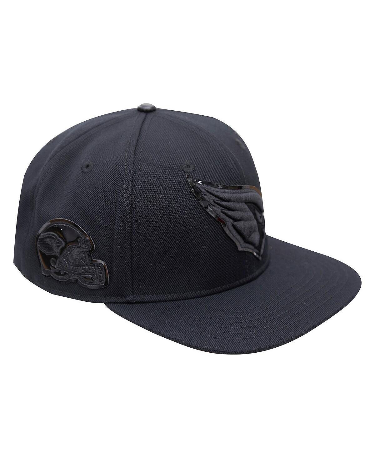 

Мужская кепка Arizona Cardinals тройная черная Snapback Pro Standard