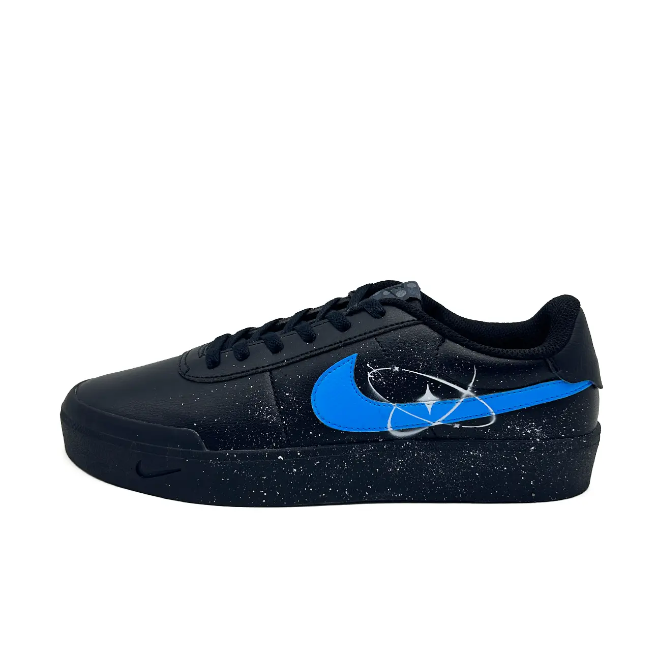

Nike Кроссовки для скейтбординга Court Shot Blue Star Universe, износостойкие, низкие, мужские, черно-синие