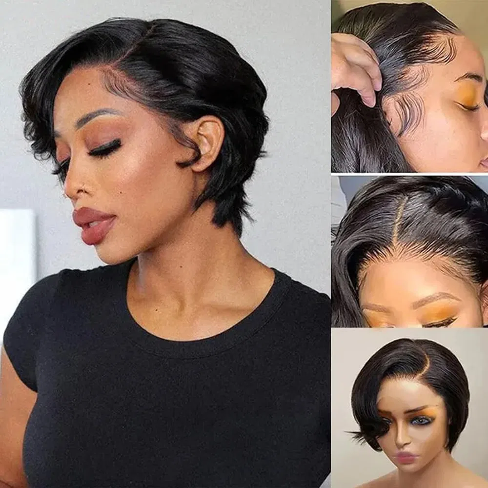 Парик «Pixie Cut» 13x4 Lace Front из натуральных волос Fereowth