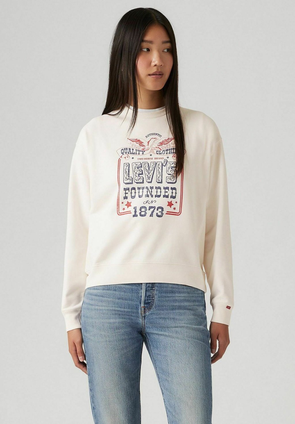 

Толстовка GRAPHIC HERITAGE CREW EAGLEE Levi's, белый