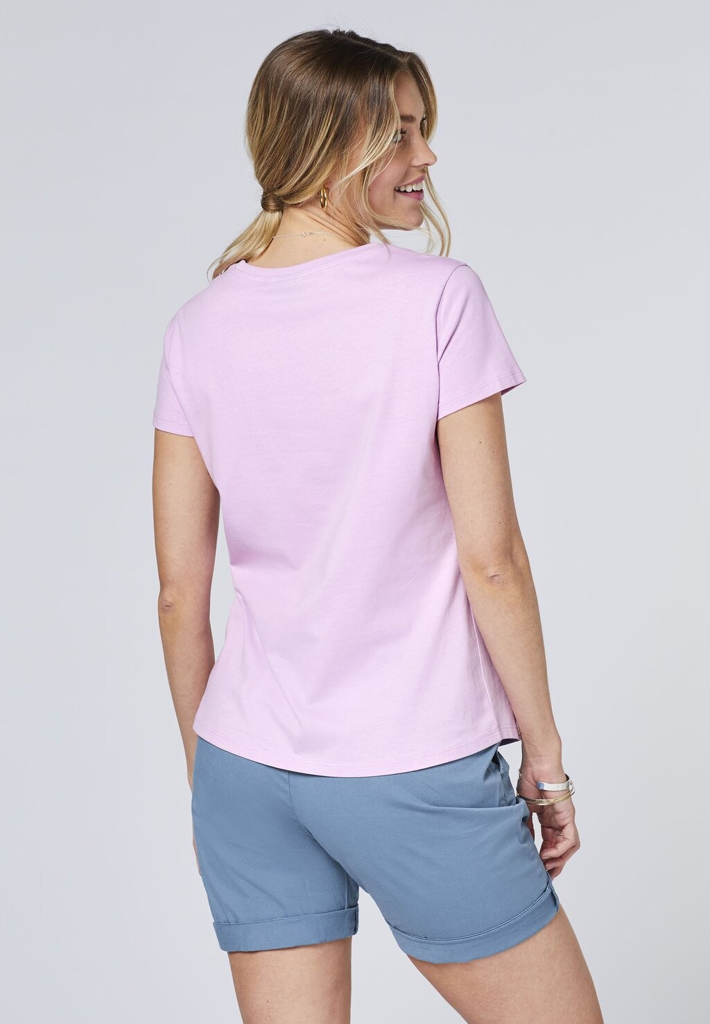 

Принт на футболке LABEL-DESIGN Polo Sylt, розовый