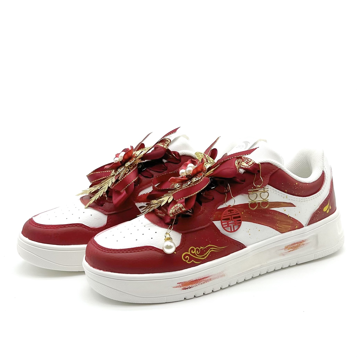 ANTA Кроссовки для скейтбординга Unisex Red с расслабленным кроем, устойчивые к истиранию, легкие и низкие — фото 4