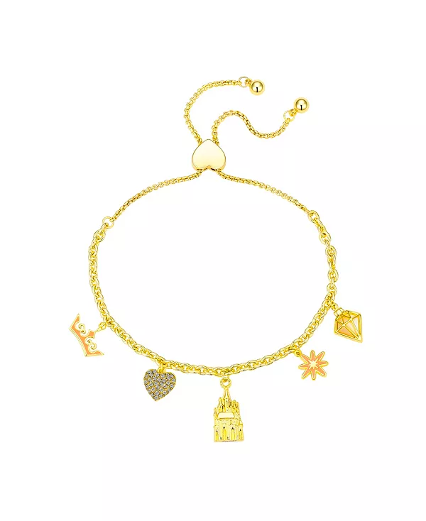 

Браслет принцессы боло с кубическим цирконием и кристаллами Disney, gold