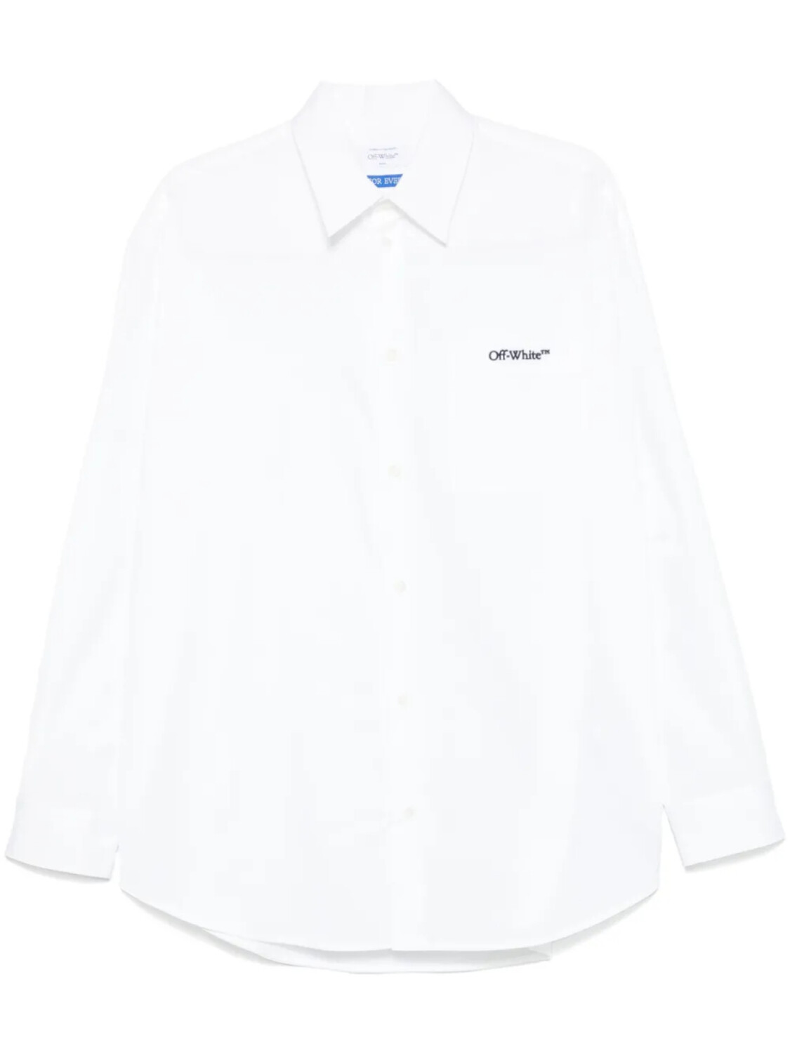 

Рубашка с вышитым логотипом Off-White, белый