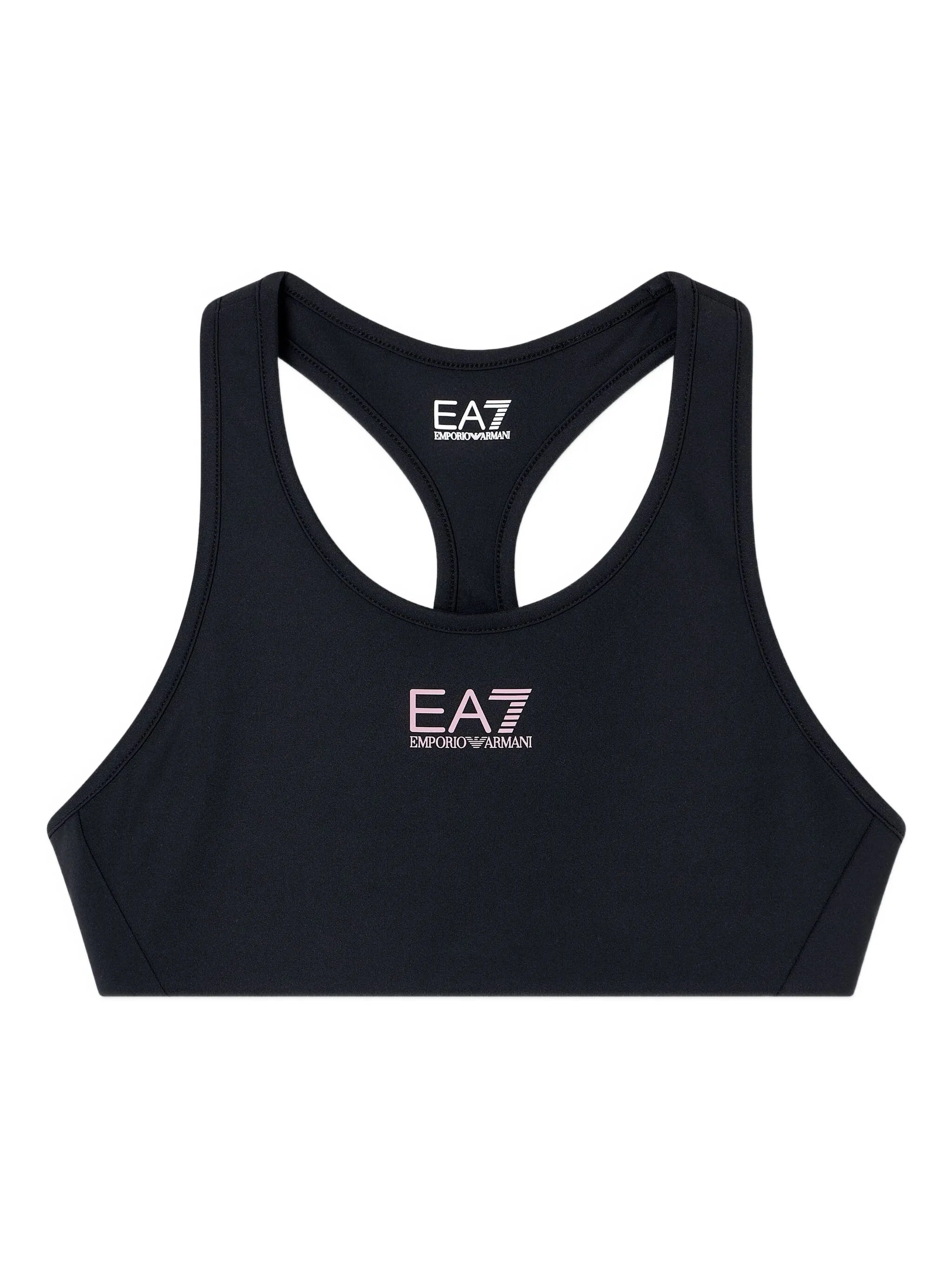 

Спортивный бюстгальтер Racerback Emporio Armani Kids, черный