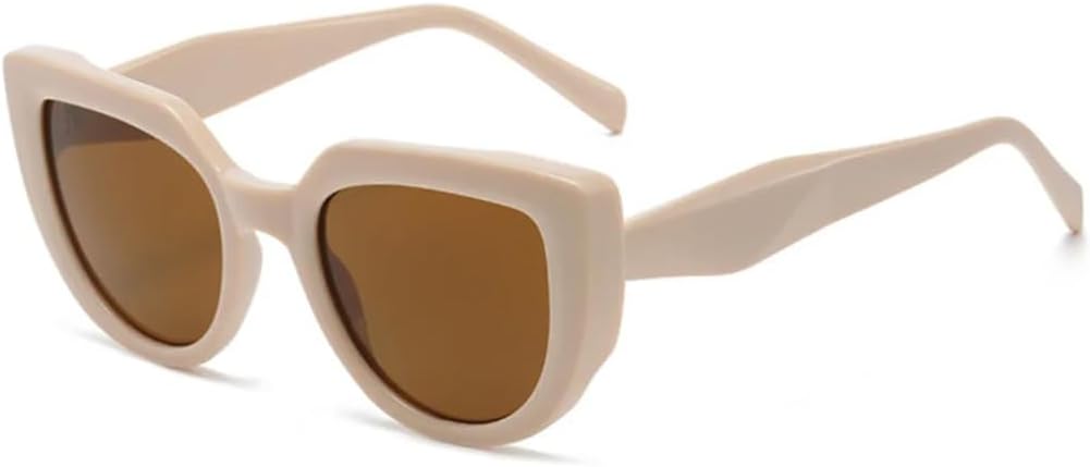 

Солнцезащитные очки с защитой от УФ-излучения UV400 | Леопардовый градиентный «кошачий глаз» | для женщин и мужчин, для занятий спортом на открытом воздухе и вождения LXLHWN, Rice Yellow Brown