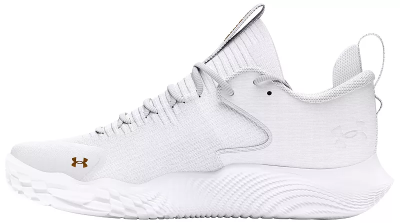 Женские волейбольные кроссовки Under Armour Flow Ace Low, белый/золотой — фото 4