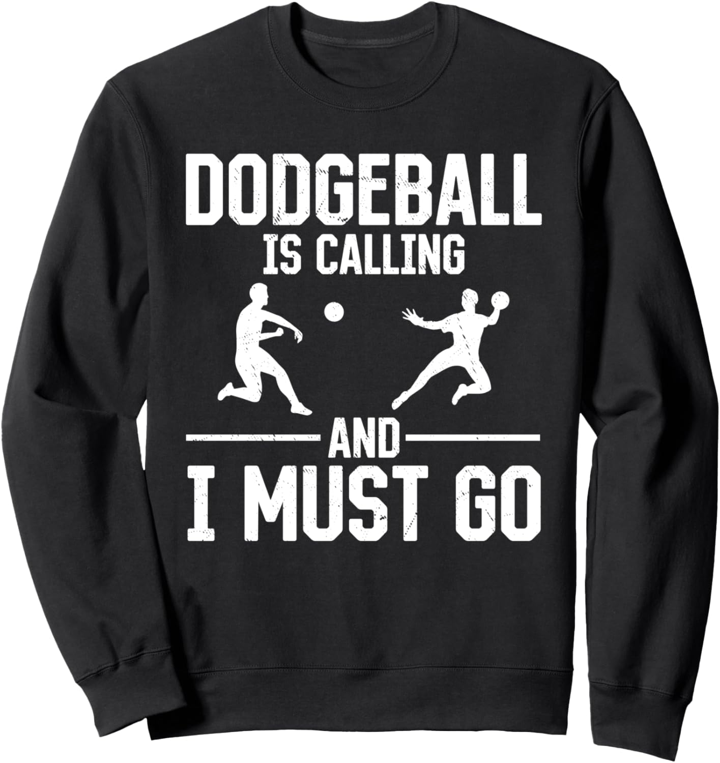

Забавная толстовка с надписью «Вышибалы зовут, и я должен идти» Funny Dodgeball Quotes, черный