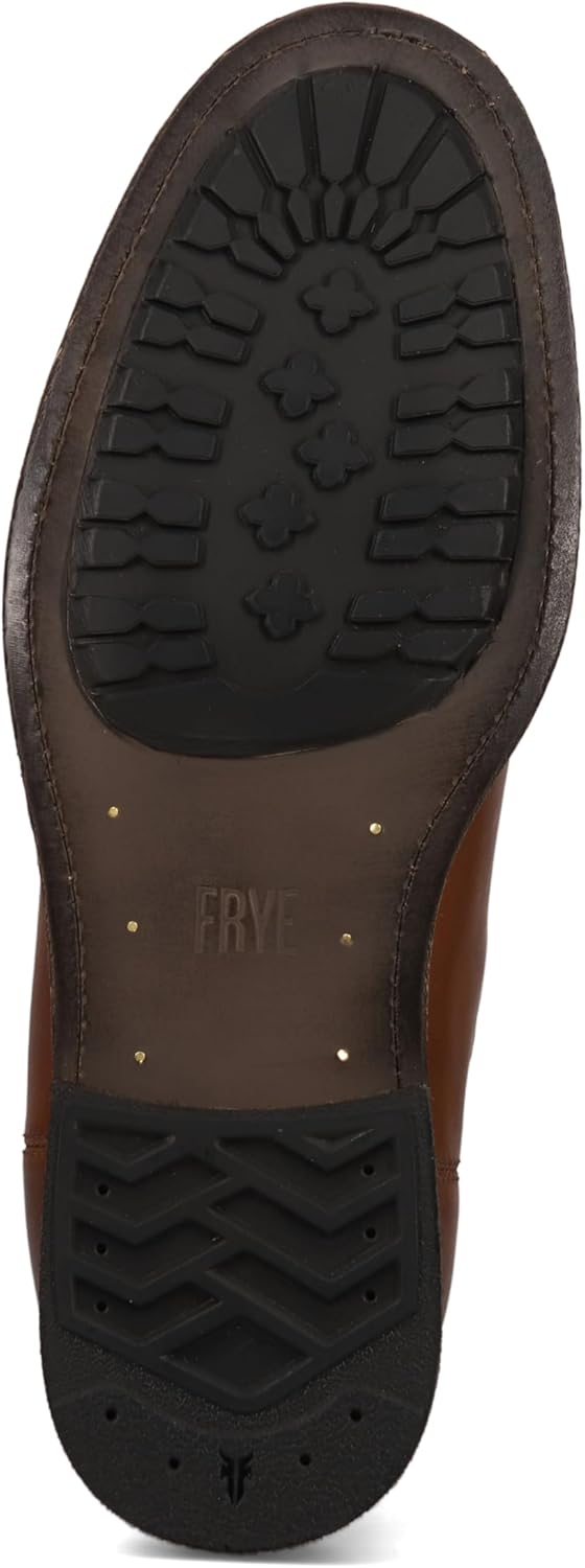Мужские ботинки Frye Tyler Chelsea с гибкой конструкцией Блейк, эластичными боковыми панелями, удобной стелькой и полной кожаной подкладкой - высота голенища 15 см, Cognac - Flex (Surfer Leather) — фото 4