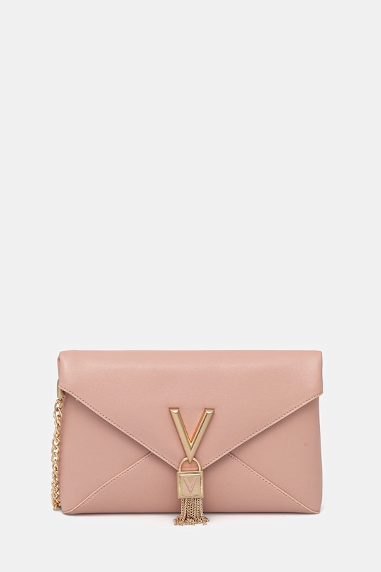 

Кожаный клатч Valentino Bags, розовый