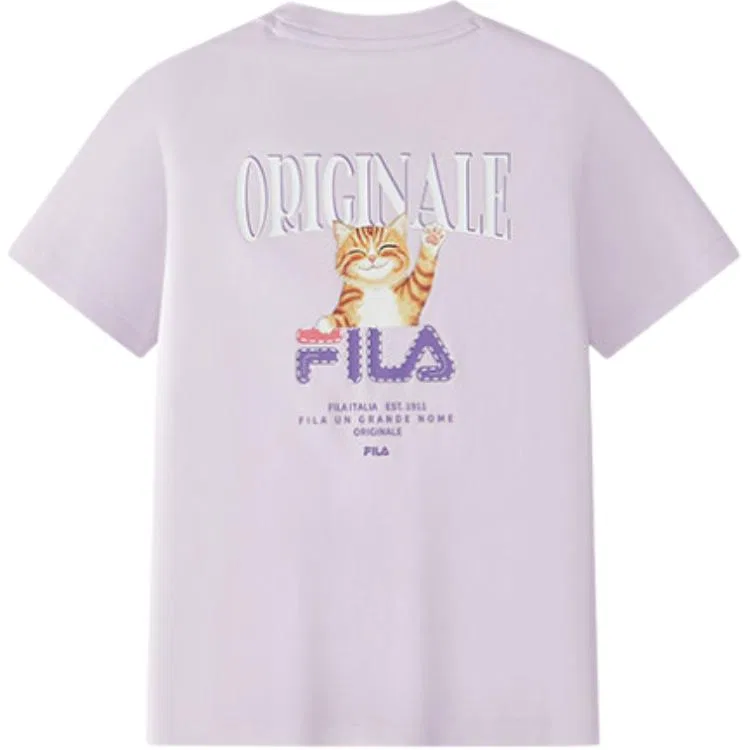 Футболка с круглым вырезом Moderate FILA KIDS, Stunning Purple-PU — фото 3