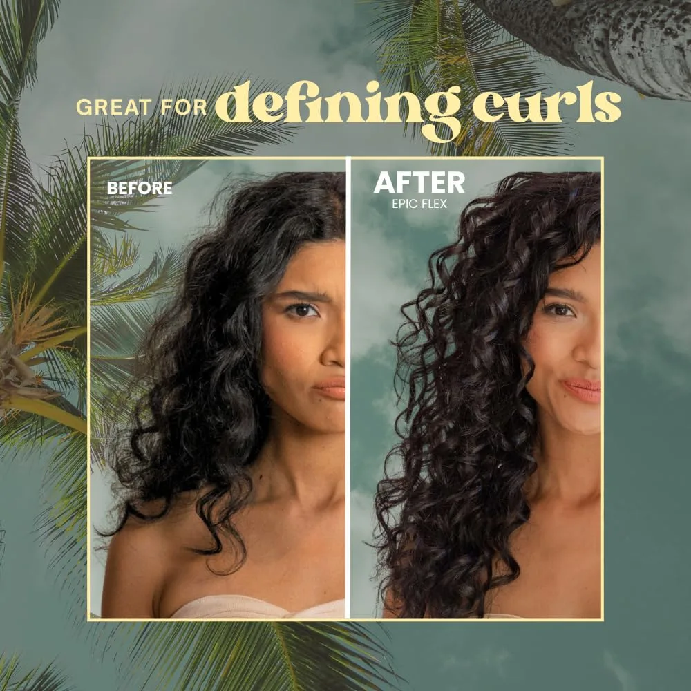 Гель для укладки волос The Beachwaver Co. Epic Flex, гибкая фиксация, с рисовым протеином, аромат Bali Beach Night, 2 шт. по 118 мл — фото 3