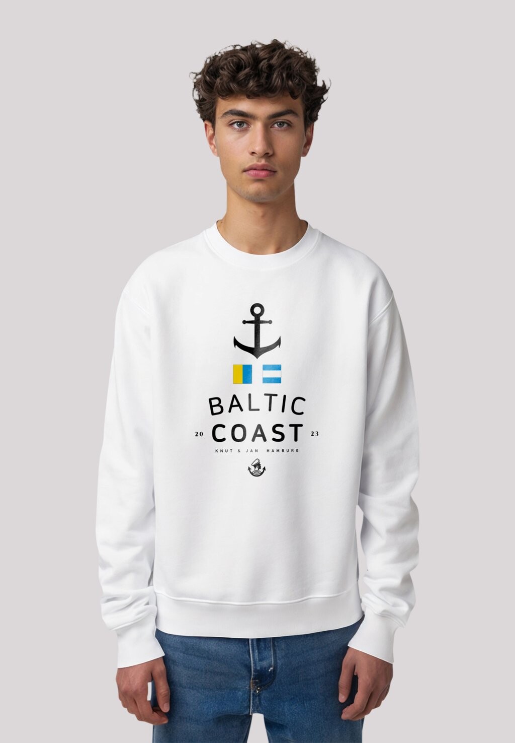 

Толстовка OSTSEE FLAGGEN KNUT JAN HAMBURG F4NT4STIC, белый