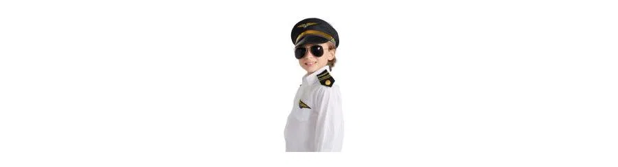 Детский костюм пилота Dress Up America, черный/золотой — фото 3
