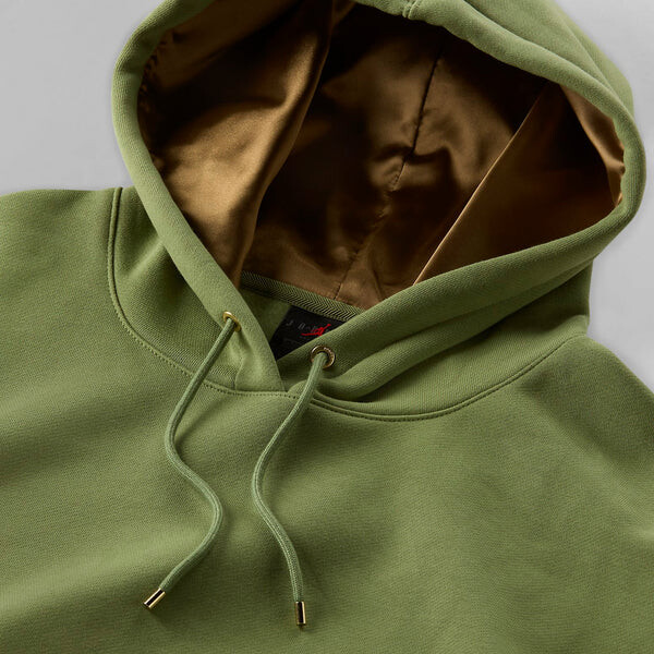 Толстовка (WMNS) Air Jordan Flight Fleece Pullover Hoodie 'Sky J Light Olive', зеленый — фото 4