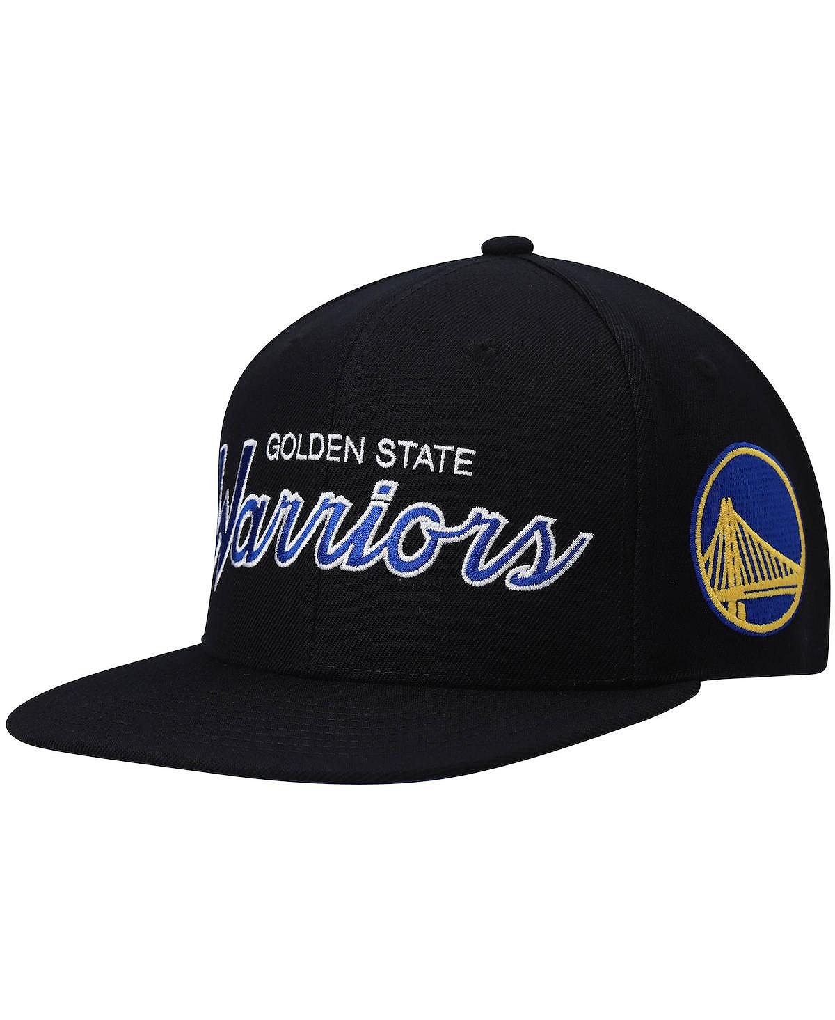 

Мужская черная кепка Golden State Warriors Hardwood Classics Script 2.0 Snapback Mitchell & Ness