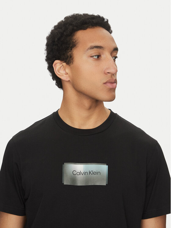 Футболка обычного кроя K10K114174 Calvin Klein, черный — фото 4