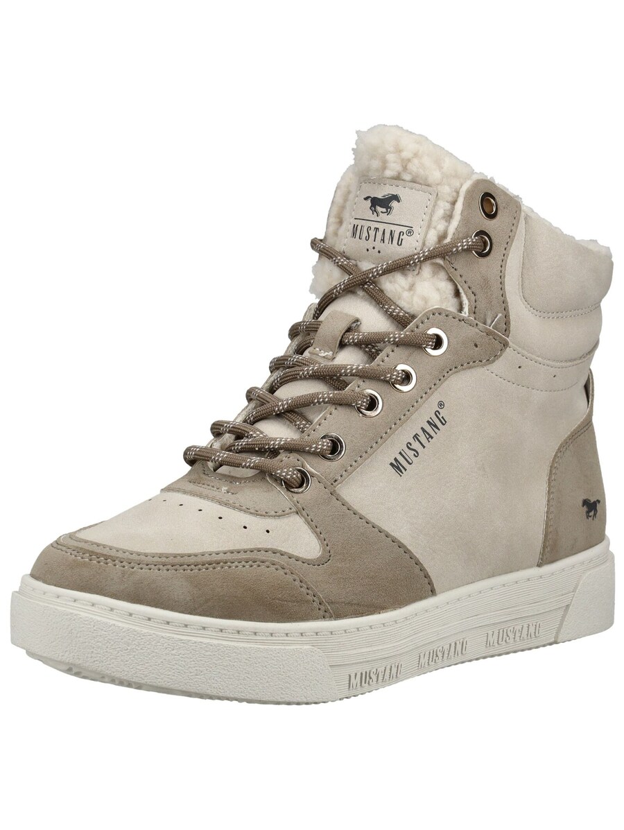 Ботильоны на шнуровке MUSTANG, Beige/Dark beige