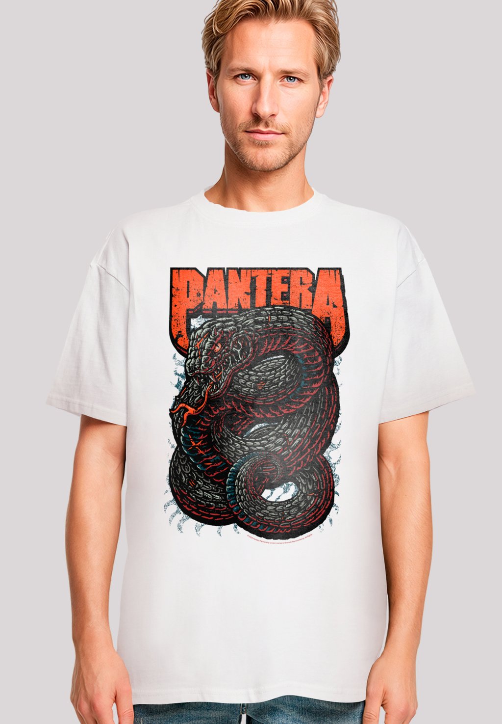 

Футболка с принтом PANTERA VENOMOUS SNAKE F4NT4STIC, белый