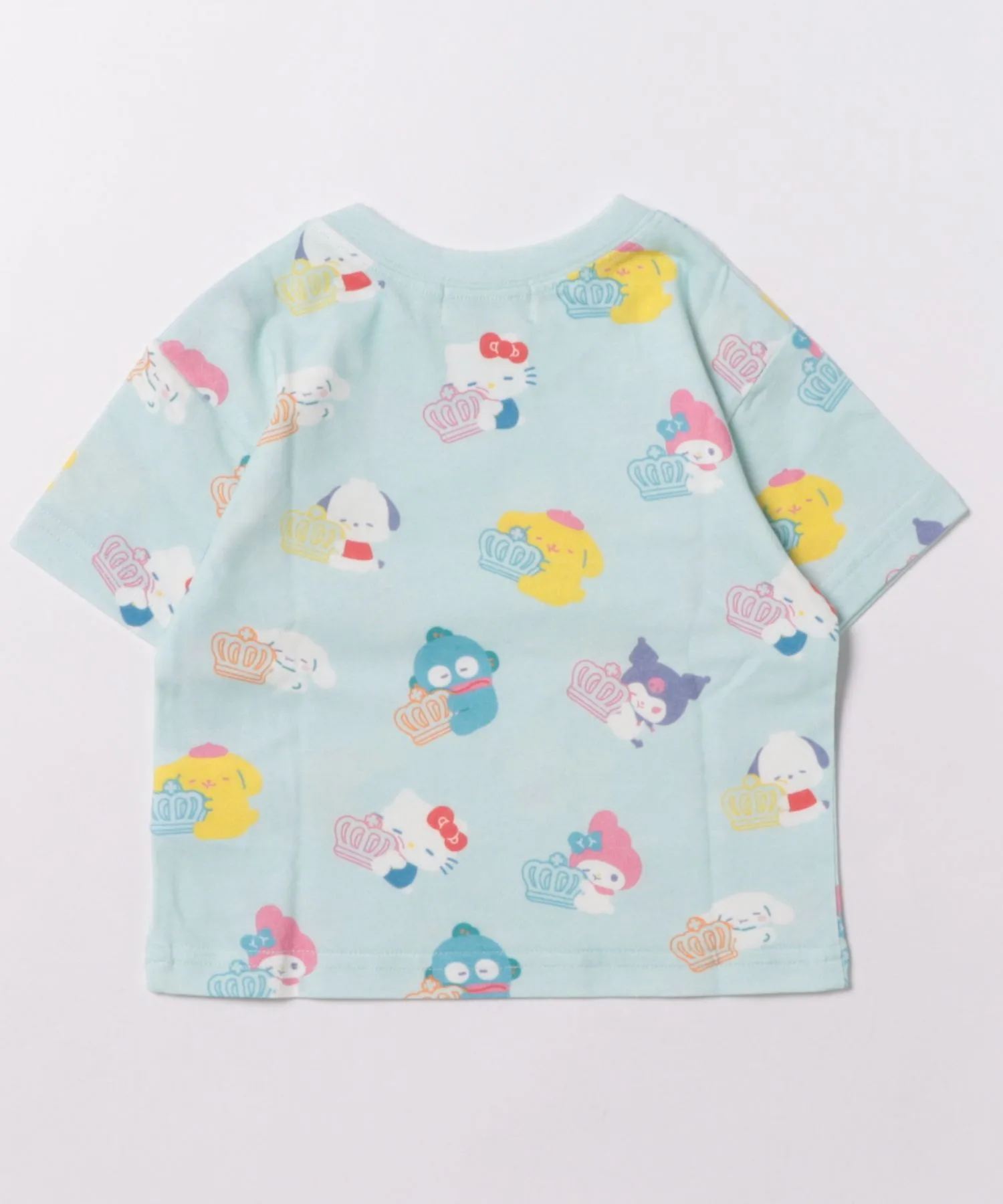 Детская футболка с пастельным принтом Sanrio BABYDOLL розовая — фото 2