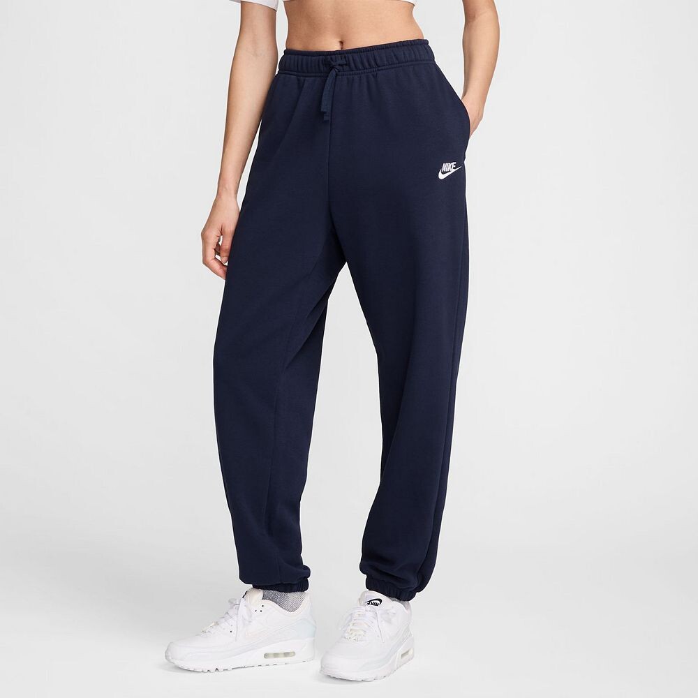 

Женские флисовые спортивные штаны большого размера Nike Sportswear Club, темно-синий