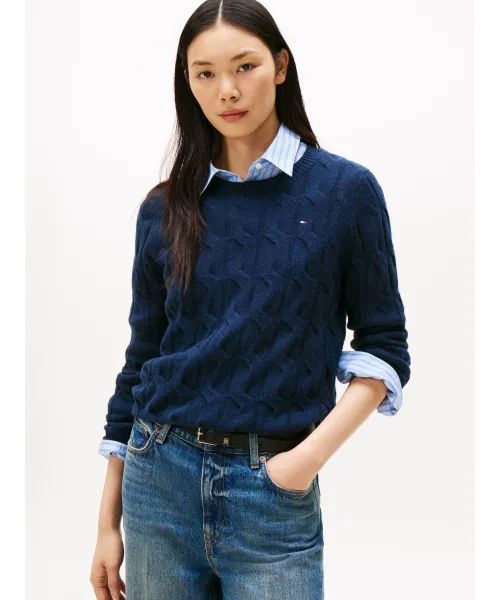 

Шерстяной свитер Regular fit Tommy Hilfiger, синий