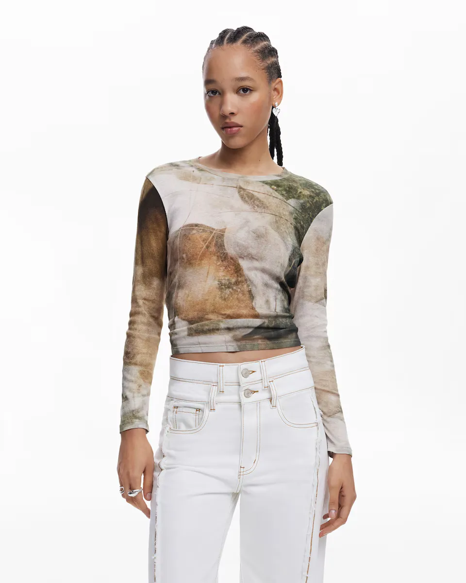 

Футболка-водолазка женская Arty Horse Desigual, мультиколор