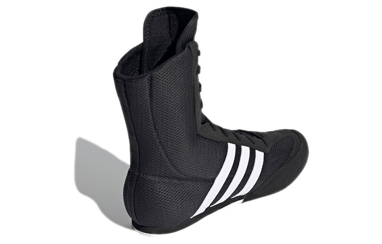 Кроссовки Box Hog 2.0 унисекс с высоким верхом Carbon Black/white Adidas — фото 4