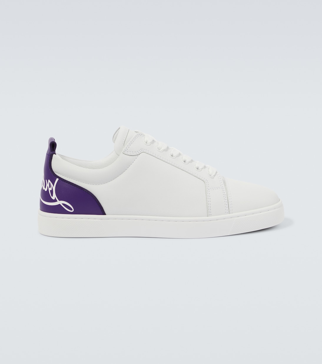 

Кожаные кроссовки Fun Louis Junior Christian Louboutin, White/Jacaranda