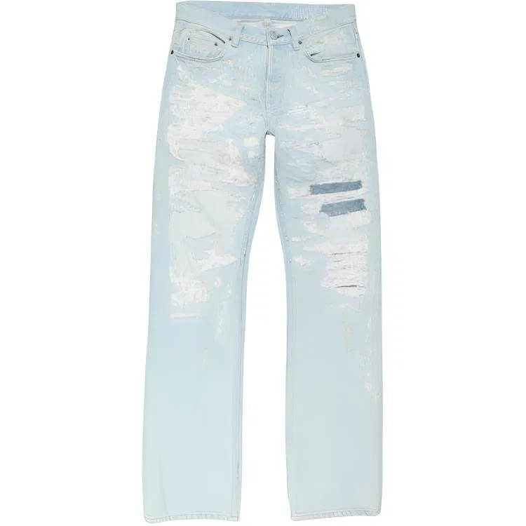 Джинсы потертые Acne Studios синие