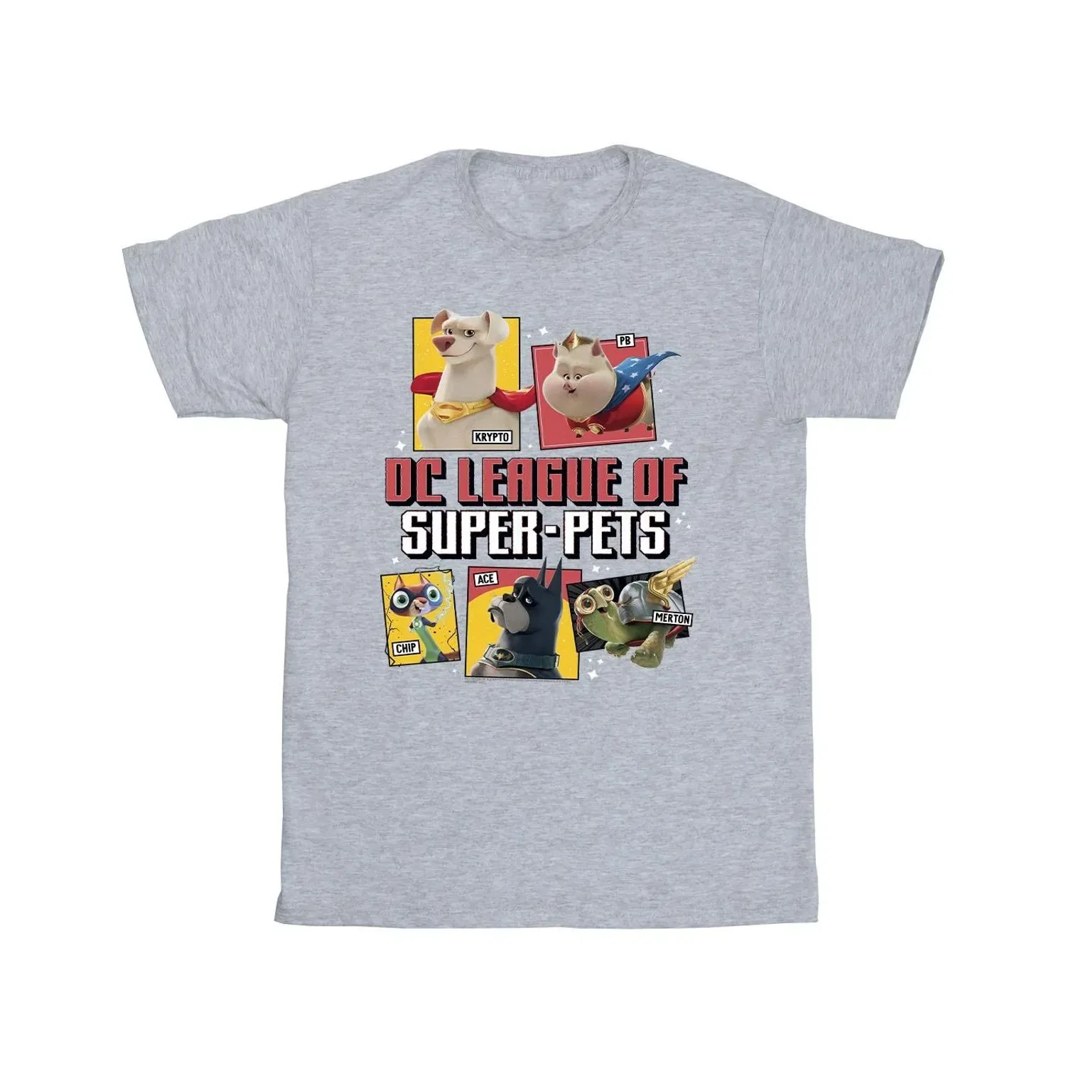 Футболка с принтом DC League Of Super-Pets Dc Comics, серый — фото 2