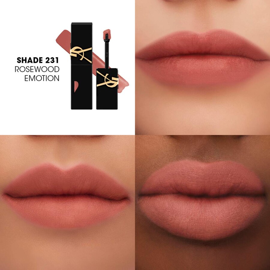 Жидкая матовая помада The Inks Blurring Matter Liquid Lip Stain Yves Saint Laurent, 0.18 oz /5.5 ml, 231 Rosewood Emotion — фото 3