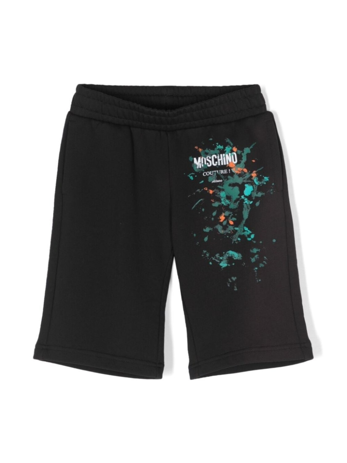 

Moschino Kids спортивные шорты с логотипом, черный