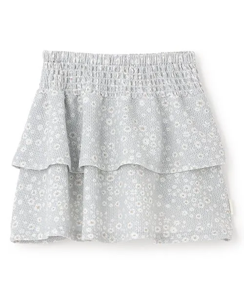 Юбка с оборками и узором Petit main, Gray