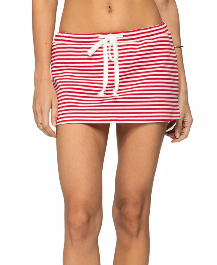

Женская мини-юбка в полоску Psalm Edikted, красный