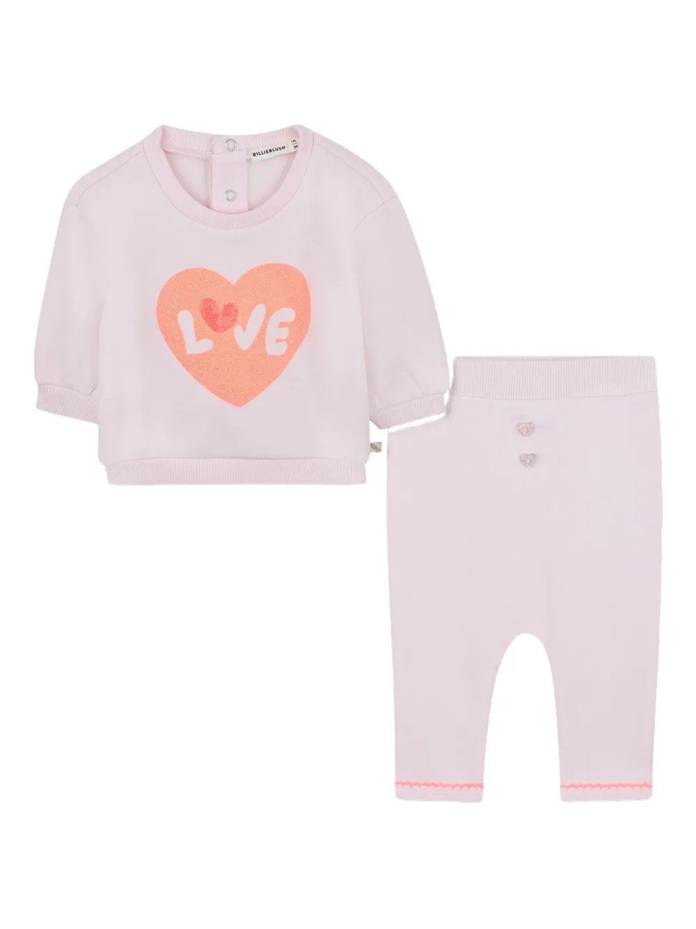 

Комплект из толстовки и брюк с принтом Billieblush, розовый