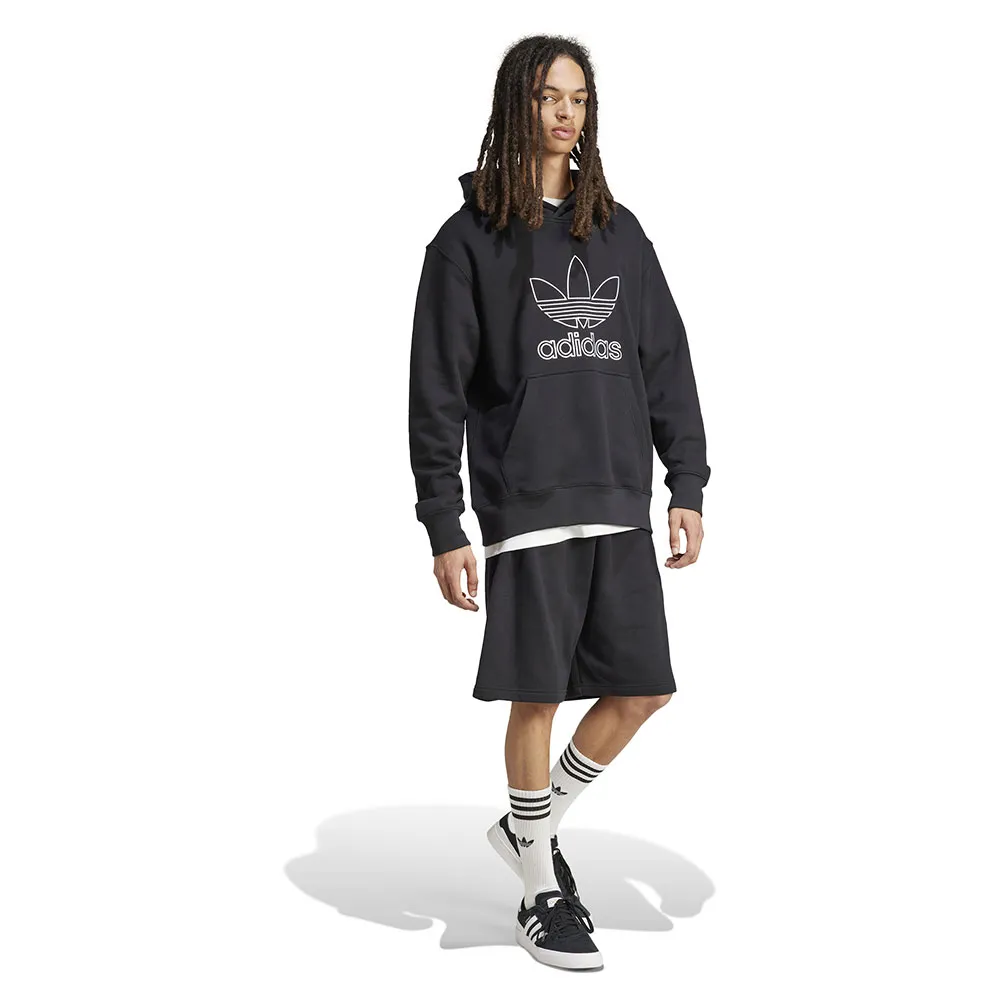 Шорты adidas Originals Adicolor Outline Trefoil, черный — фото 4