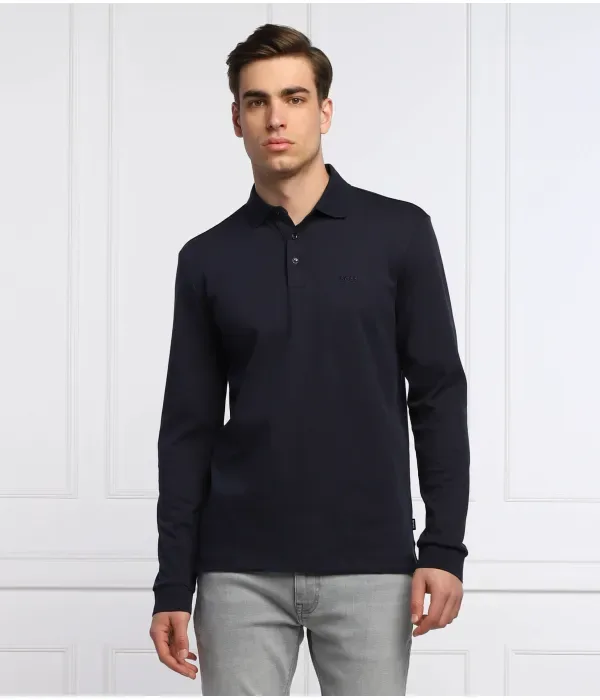 Поло Pado 30 regular fit Boss, темно-синий — фото 3