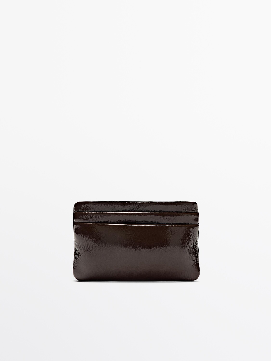

Кошелек для карт из толстой кожи наппа Massimo Dutti, коричневый