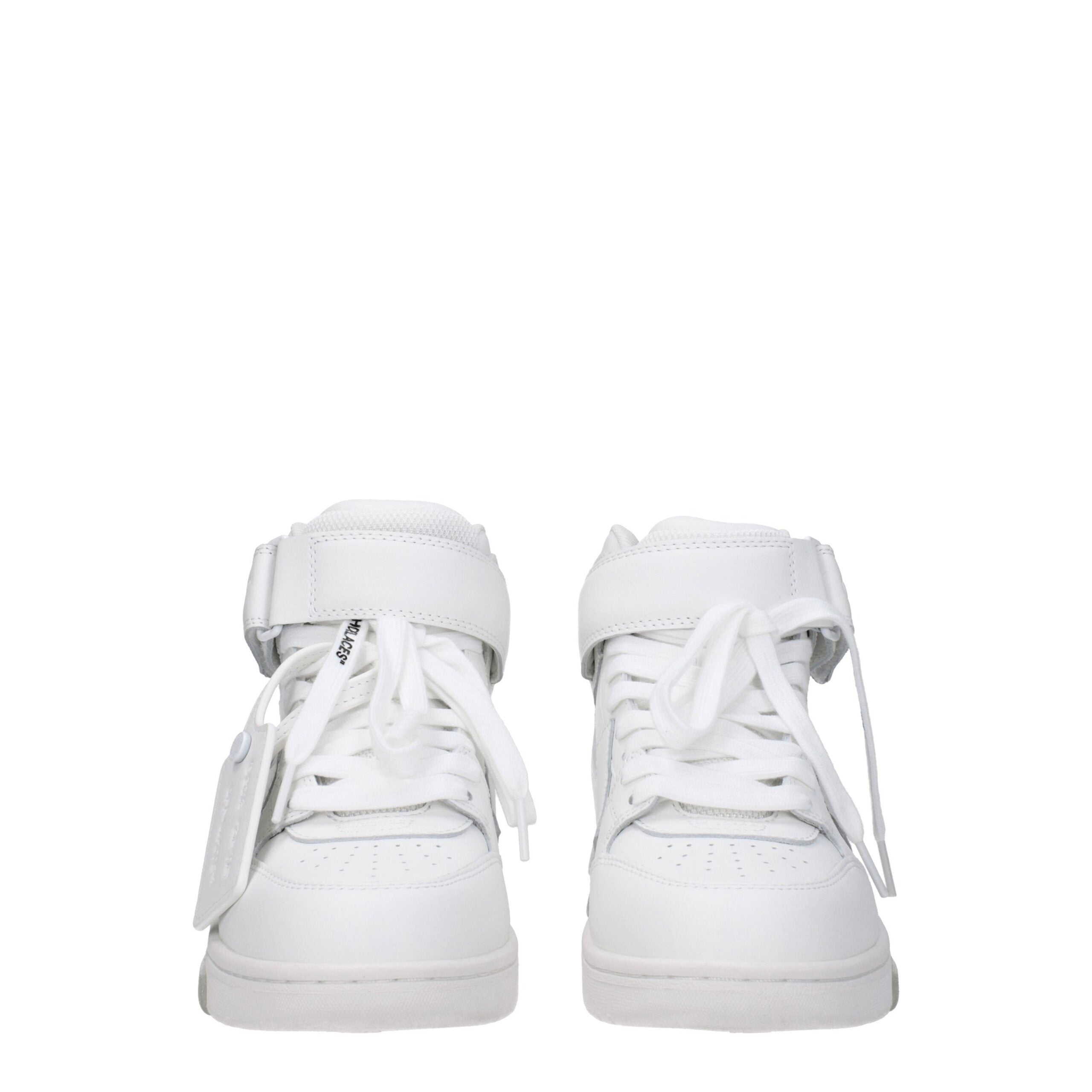 Офф-кожаные женские кроссовки Off-White, белый — фото 3