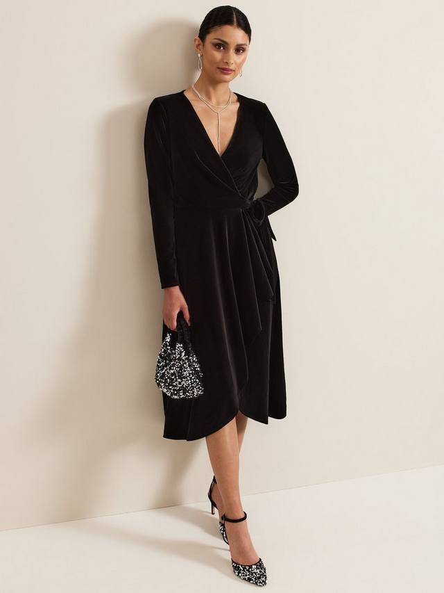 

Бархатное платье джулии Phase Eight, черный